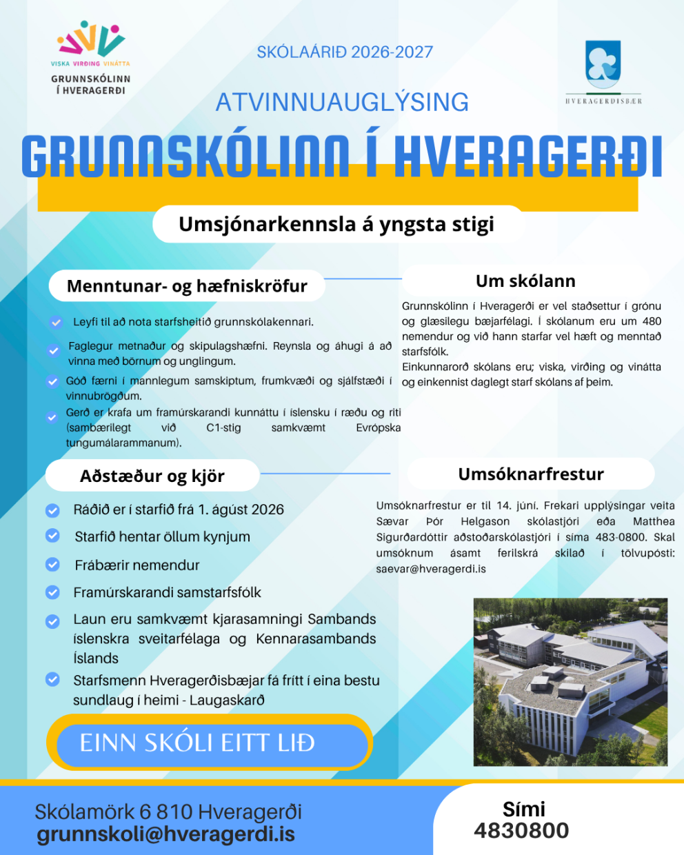 Umsjónarkennsla á yngsta stigi