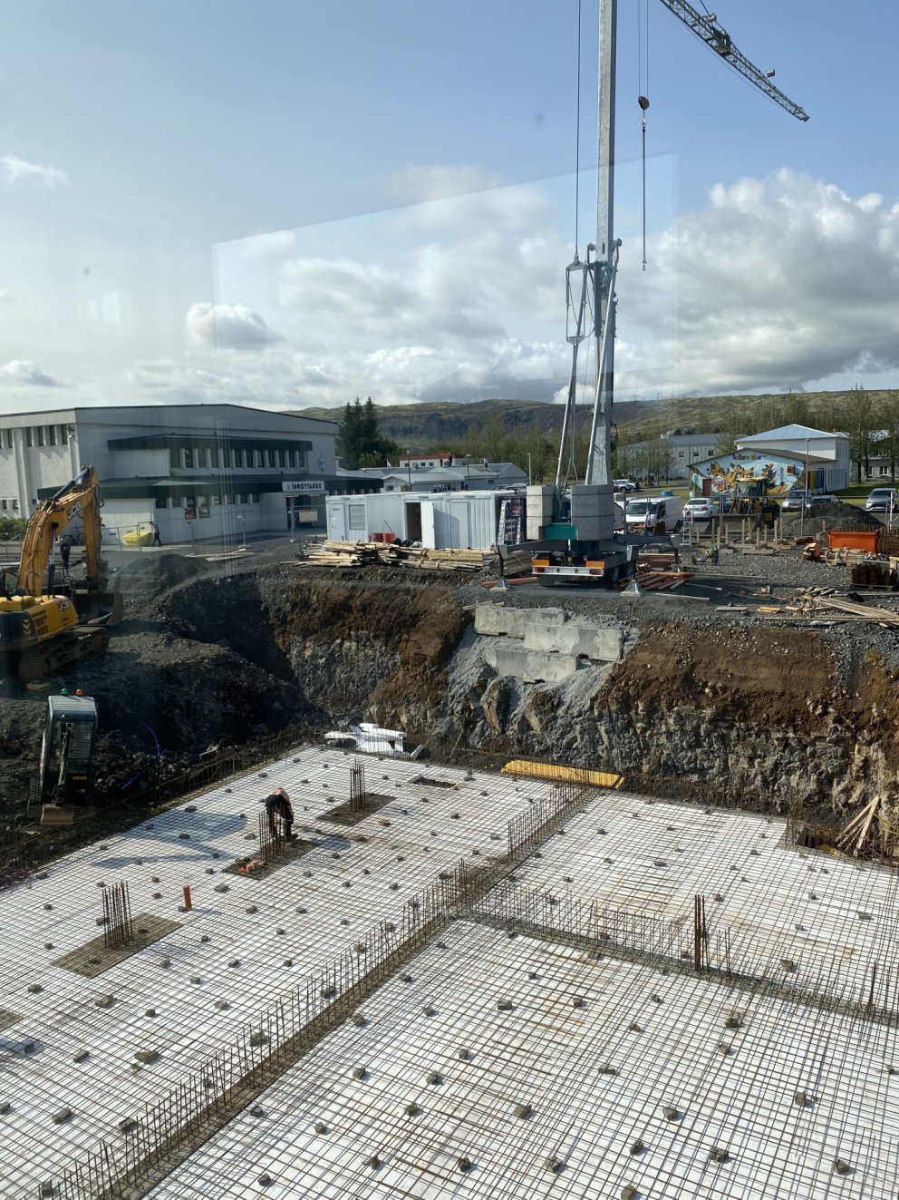 Framkvæmdir við skólann