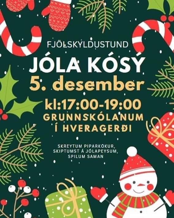 Jólakósýkvöld foreldrafélagsins