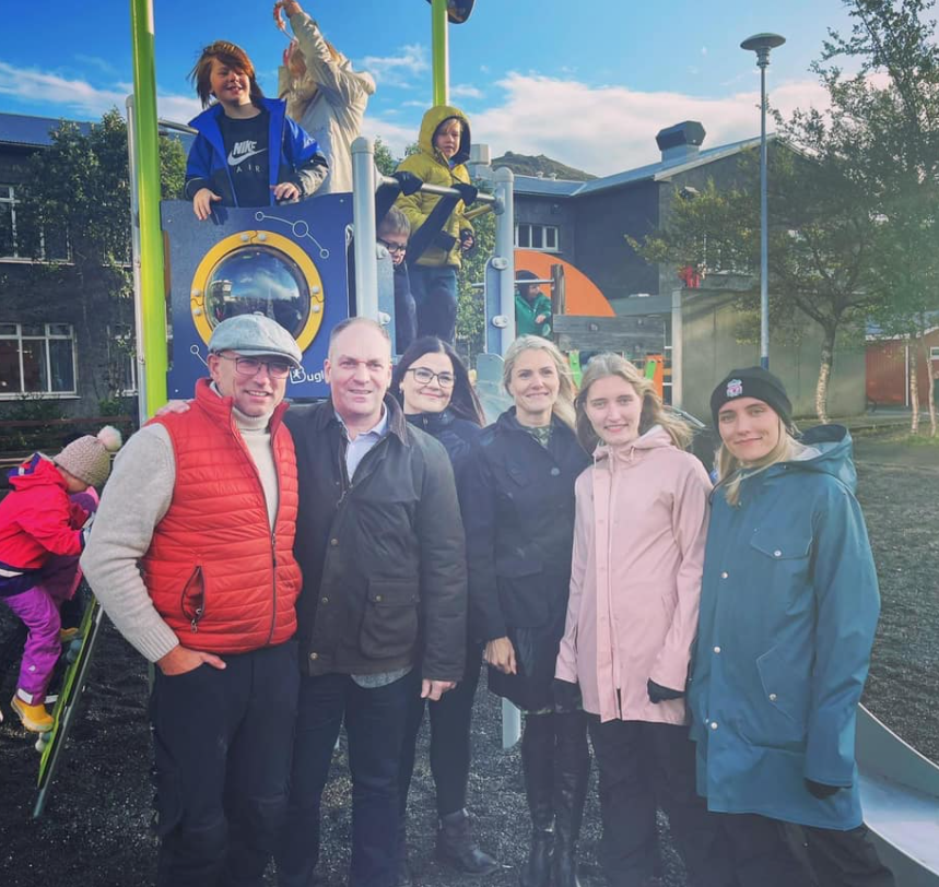 Jón Gísli, Sævar Þór, Matthea, Elva, Hrefna og Elín Hrönn.