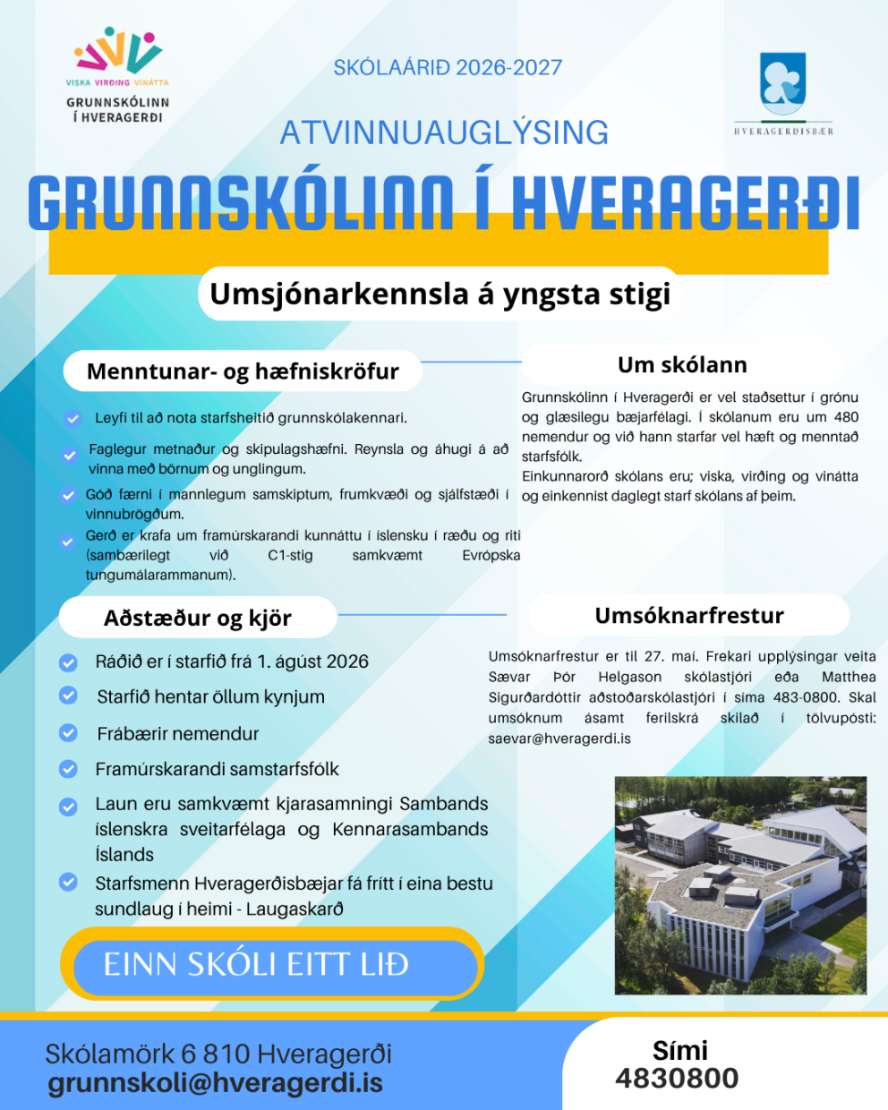 Umsjónarkennsla á yngsta stigi