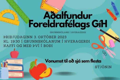 Aðalfundur foreldrafélags GÍH