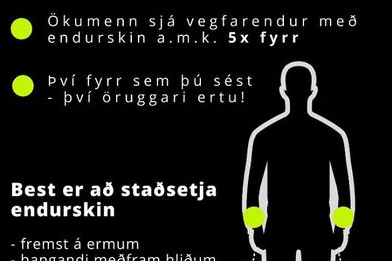 Notkun endurskinsmerkja