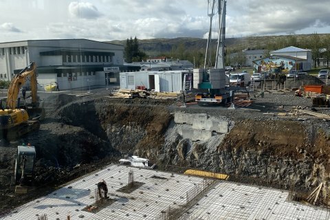 Framkvæmdir við skólann