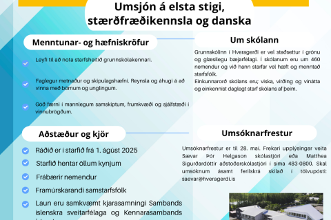 Laus störf við Grunnskólann í Hveragerði