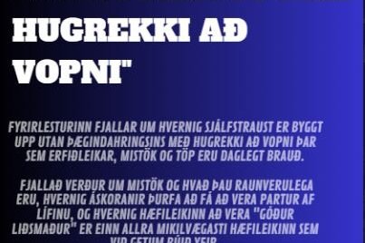Að byggja upp sjálfstraust með hugrekki að vopni