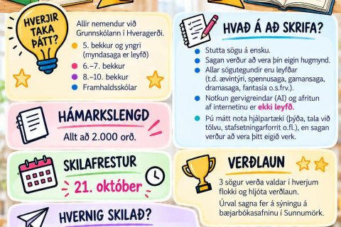 Ritunarverkefni í ensku