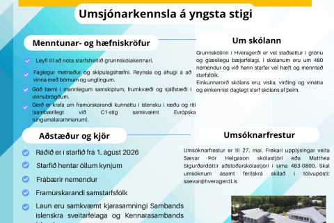 Umsjónarkennsla á yngsta stigi